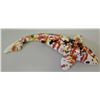 Image 2 : Glazed Multicolored Ceramic Koi Fish, Artist Signed, 15" Long