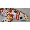 Image 4 : Glazed Multicolored Ceramic Koi Fish, Artist Signed, 15" Long