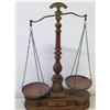 Image 1 : Antique Scale w/ Lettering & 1786 Etched on Metal Plate, 23" H
