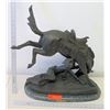 Image 19 : Frederic Remington Bronze Sculpture 'The Wicked Pony' (57 of 100?), Approx. 23" H