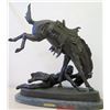 Image 5 : Frederic Remington Bronze Sculpture 'The Wicked Pony' (57 of 100?), Approx. 23" H
