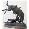 Image 6 : Frederic Remington Bronze Sculpture 'The Wicked Pony' (57 of 100?), Approx. 23" H