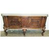 Image 1 : Large Ornate Carved Sideboard 86"W x 19"D x 38.5"H