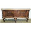 Image 2 : Large Ornate Carved Sideboard 86"W x 19"D x 38.5"H