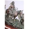 Image 13 : Large Truman Bolinger Bronze Sculpture 'Headin for the Green River Rendezvous' Approx. 5' Long, 17" 