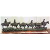Image 1 : Large Truman Bolinger Bronze Sculpture 'Headin for the Green River Rendezvous' Approx. 5' Long, 17" 