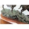Image 22 : Large Truman Bolinger Bronze Sculpture 'Headin for the Green River Rendezvous' Approx. 5' Long, 17" 