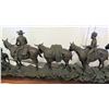 Image 26 : Large Truman Bolinger Bronze Sculpture 'Headin for the Green River Rendezvous' Approx. 5' Long, 17" 
