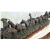 Image 28 : Large Truman Bolinger Bronze Sculpture 'Headin for the Green River Rendezvous' Approx. 5' Long, 17" 