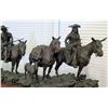 Image 7 : Large Truman Bolinger Bronze Sculpture 'Headin for the Green River Rendezvous' Approx. 5' Long, 17" 