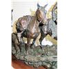 Image 9 : Large Truman Bolinger Bronze Sculpture 'Headin for the Green River Rendezvous' Approx. 5' Long, 17" 