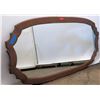 Image 1 : Very Large/Oversized Oblong Mirror with Dark Wooden Frame 91" x 48"