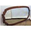 Image 2 : Very Large/Oversized Oblong Mirror with Dark Wooden Frame 91" x 48"