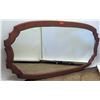 Image 3 : Very Large/Oversized Oblong Mirror with Dark Wooden Frame 91" x 48"