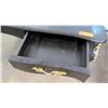 Image 12 : Queen Anne Style Black Lacquered Table w/ Gold Tone Ornamentation