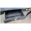 Image 14 : Queen Anne Style Black Lacquered Table w/ Gold Tone Ornamentation