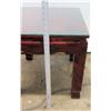 Image 10 : Pair of Lacquer-Enameled Side Tables 20"x20"20"H (glass tops not included)