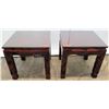 Image 1 : Pair of Lacquer-Enameled Side Tables 20"x20"20"H (glass tops not included)