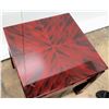 Image 3 : Pair of Lacquer-Enameled Side Tables 20"x20"20"H (glass tops not included)