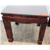 Image 6 : Pair of Lacquer-Enameled Side Tables 20"x20"20"H (glass tops not included)