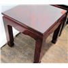 Image 7 : Pair of Lacquer-Enameled Side Tables 20"x20"20"H (glass tops not included)