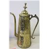 Image 3 : Pair of Tall Brass Samovar w/ Overlay Accents 21"H