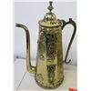 Image 7 : Pair of Tall Brass Samovar w/ Overlay Accents 21"H