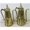 Image 9 : Pair of Tall Brass Samovar w/ Overlay Accents 21"H