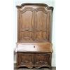 Image 1 : Very Large Antique 2-Piece Wood Cabinet from Jim Nabors' Bel Air Home 64"W x 23.5"D (top piece 68"H,