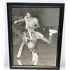Image 1 : Framed Black & White Basketball Player Signed Phototograph to Jim Nabors