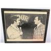 Image 1 : Framed Black & White Photo - Jim Nabors and Jon Nickam Jr.