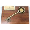 Image 4 : 1965 Key to the City of Spartanburg, S.C. - To Gomer Pyle, Wood Plaque