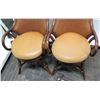 Image 12 : Qty 5 Matching Woven Rattan Chairs w/ Round Seats, 38" Back Ht.