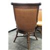 Image 5 : Qty 5 Matching Woven Rattan Chairs w/ Round Seats, 38" Back Ht.