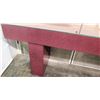 Image 6 : Modern Pink Composite Console Table w/ Glass Top, Synthetic Material  78" x 15" x 30"