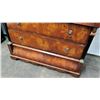 Image 4 : Antique Burl French Empire Chest of Drawers w/ Jim Nabors Tag