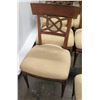 Image 11 : Qty 8 Wooden Chairs with Upholstered Seats, 37.5" Back Ht., Seat 21"W