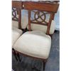 Image 14 : Qty 8 Wooden Chairs with Upholstered Seats, 37.5" Back Ht., Seat 21"W