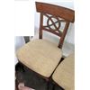 Image 17 : Qty 8 Wooden Chairs with Upholstered Seats, 37.5" Back Ht., Seat 21"W