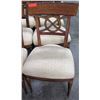 Image 2 : Qty 8 Wooden Chairs with Upholstered Seats, 37.5" Back Ht., Seat 21"W