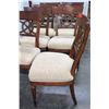 Image 4 : Qty 8 Wooden Chairs with Upholstered Seats, 37.5" Back Ht., Seat 21"W