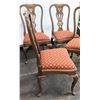 Image 3 : Qty 4 Antique Queen Anne Style Urn-Back Chairs, 40" Back Ht.