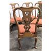Image 4 : Qty 4 Antique Queen Anne Style Urn-Back Chairs, 40" Back Ht.