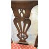 Image 5 : Qty 4 Antique Queen Anne Style Urn-Back Chairs, 40" Back Ht.