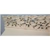 Image 4 : White Painted Wooden Relief-Carved Regency Side Table 55" 25"D, 38"H