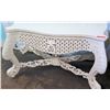 Image 6 : White Painted Wooden Relief-Carved Regency Side Table 55" 25"D, 38"H