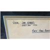 Image 3 : Framed Original 1992 Indy 500 Jim Nabors Vocal Sheet "Back Home in Indiana" by John Tatgenhorst