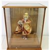 Image 1 : Oriental Figure in Glass Display Case 20" x 16"D x 25.5"H