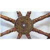 Image 2 : Wooden Ship's Wheel 28.5" Dia.