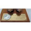 Image 2 : Wood Plaque 17.5" x 15", Presented to Jim Nabors, From Johnny Unitas, Inscripted "One Good Friend De